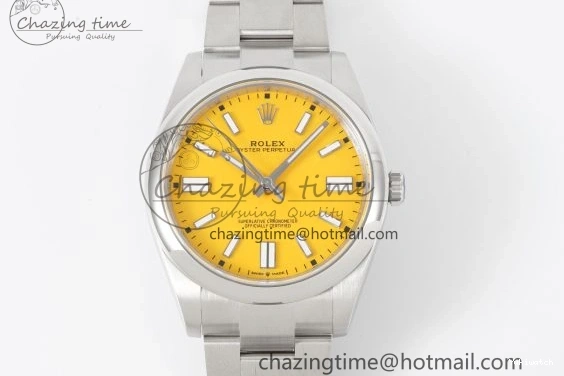 Perpetual Yellow 124300 KING Steel 904L Bracelet Best 1:1 on VR3230 SS Edition Oyster Dial 41mm 1225